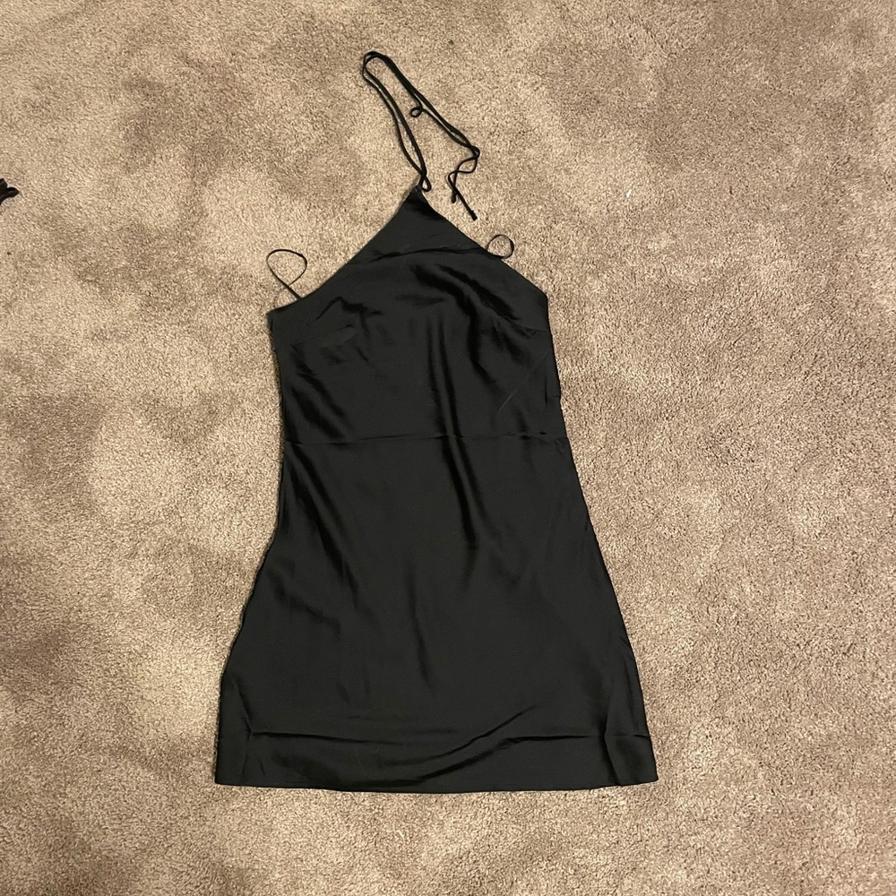 Silk/Satin black dress